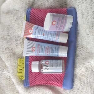 First Aid Beauty Travel Bundle, (2x28.3g)(1x30ml)(9.9g)